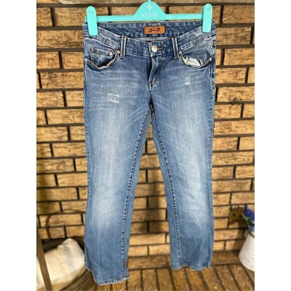 Seven7 Lightly‎ Distressed Women’s Jeans - Picture 1 of 8